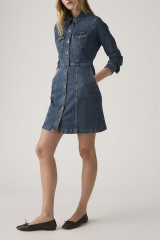 Abito a camicia - Blu
