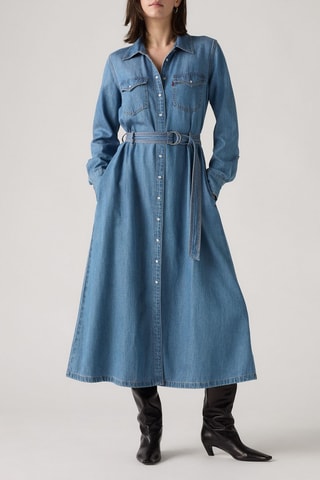 Abito a camicia - Blu