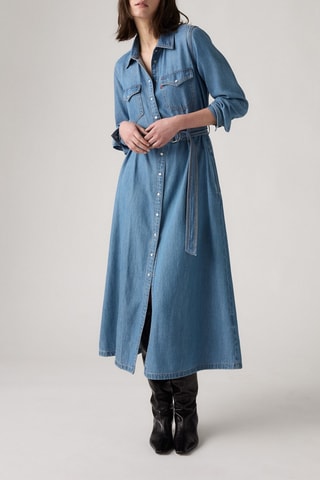 Abito a camicia - Blu