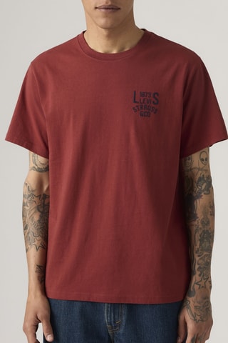T-shirt relaxed - Bordeaux