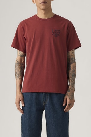 T-shirt relaxed - Bordeaux
