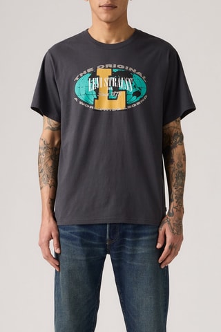T-shirt relaxed - Gris