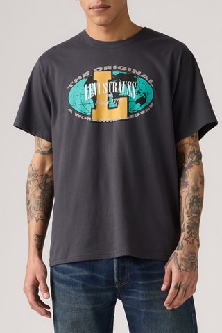 T-shirt relaxed - Gris