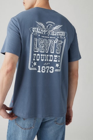 T-shirt relaxed - Bleu marine