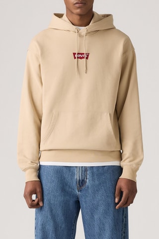 Sweat relaxed à capuche - Beige