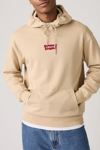 Sweat relaxed à capuche - Beige
