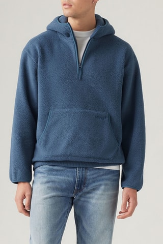 Sweat à capuche - Bleu cobalt