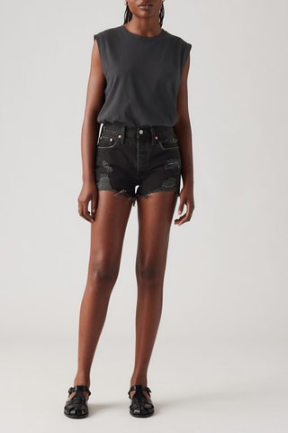 Shorts in jeans a vita alta 501® Original - Nero
