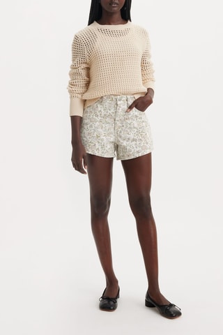 Shorts mom 80's in jeans - Ecrù