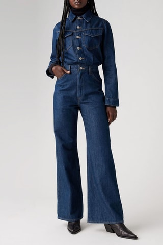 Tuta in jeans Western - Navy