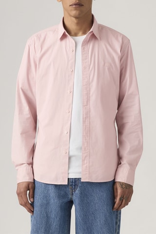 Chemise slim LS Battery - Rose