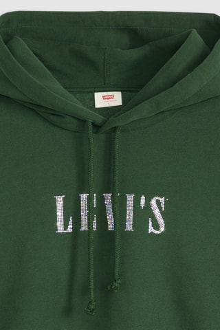 Felpa con cappuccio Graphic Everyday - Verde scuro