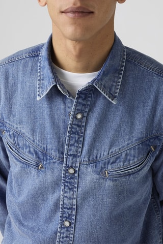 Chemise Smiley - Indigo