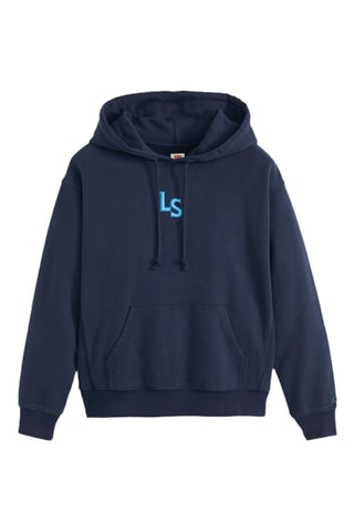 Felpa con cappuccio Graphic - Navy