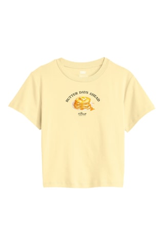 Crop top LSE Graphic - Giallo