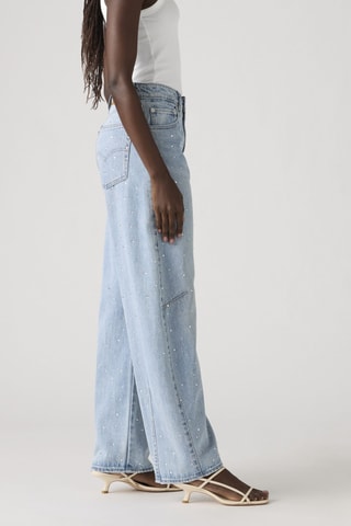 Jeans wide legs - Indaco