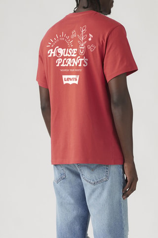 T-shirt relaxed - Rouge
