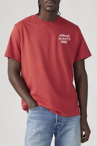 T-shirt relaxed - Rouge