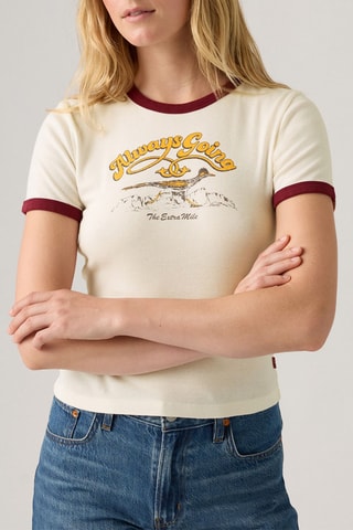 T-shirt Ringer - Bianco