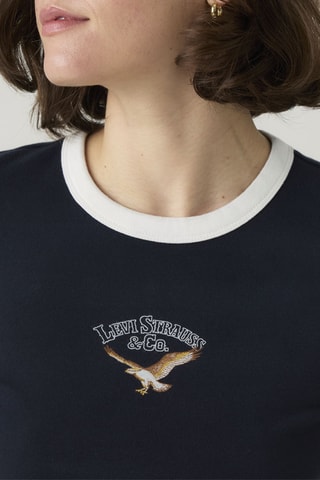 T-shirt Ringer - Navy