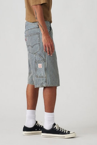 Bermuda loose 568™ - Bianco e blu scuro