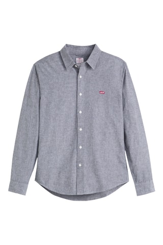 Chemise slim LS Battery - Gris