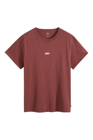 T-shirt relaxed - Rouge brique