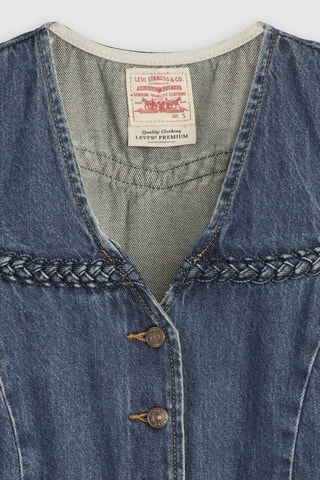 Cardigan senza maniche Braided - Indaco