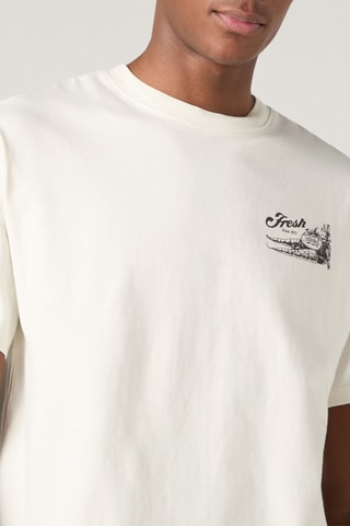 T-shirt LSE Vintage -  Blanc