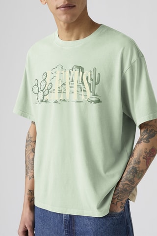 T-shirt Boxy - Vert clair