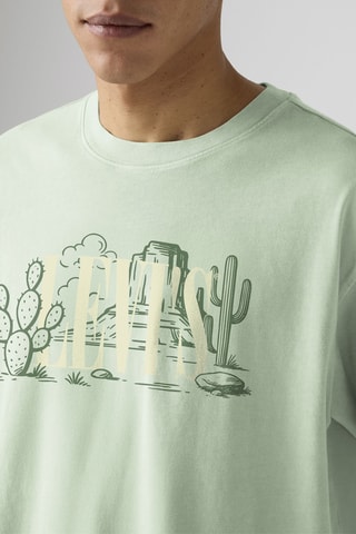 T-shirt Boxy - Vert clair