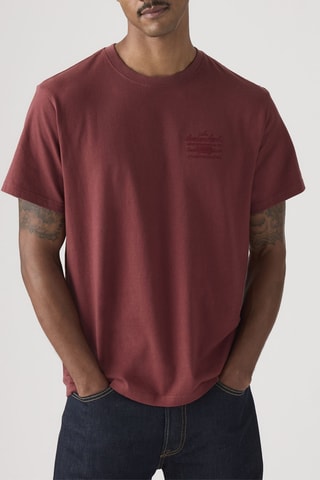T-shirt relaxed - Bordeaux