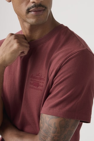 T-shirt relaxed - Bordeaux