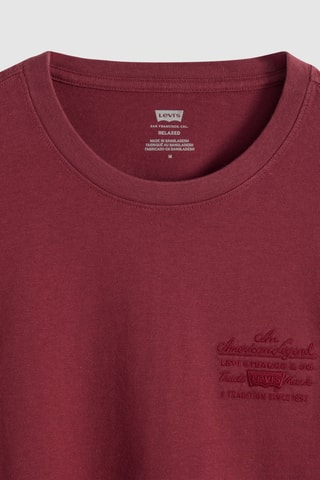 T-shirt relaxed - Bordeaux