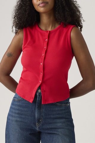 Top senza maniche - Rosso
