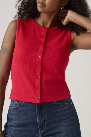Top senza maniche - Rosso