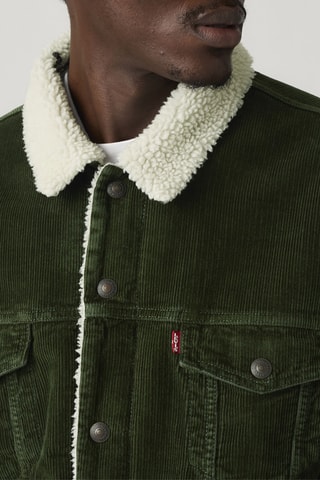 Giacca sherpa Relaxed - Verde scuro