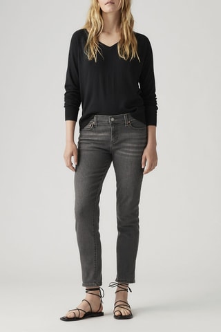 Jeans boyfriend Mid Rise - Grigio scuro