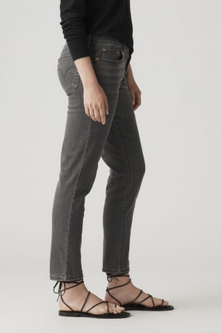 Jeans boyfriend Mid Rise - Grigio scuro