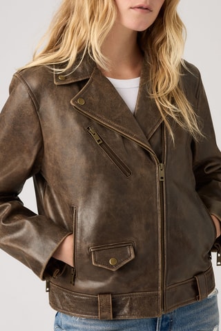 Giubbotto in pelle di montone Outerwear - Marrone