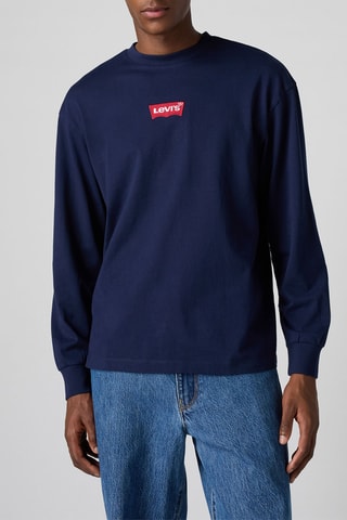T-shirt LS Graphic - Bleu marine