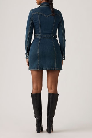 Abito a camicia Retro - Denim