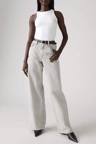 Jeans straight Loose - Grigio chiaro