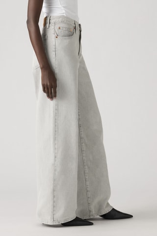 Jeans straight Loose - Grigio chiaro