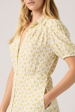 Abito a camicia Rosa - Giallo