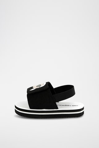 Platform Avarca Sandalen - Zwart - Karl Lagerfeld