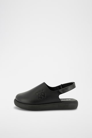 Leren Platform Clogs - Zwart - DKNY