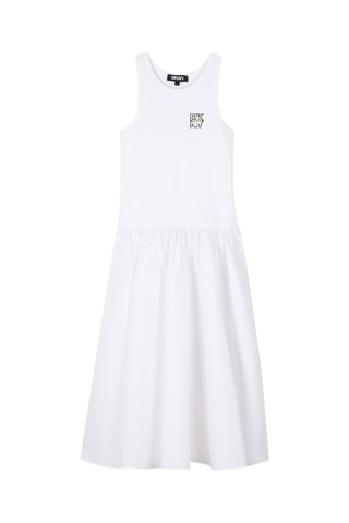 Mouwloze Trapezium Jurk - Wit - DKNY