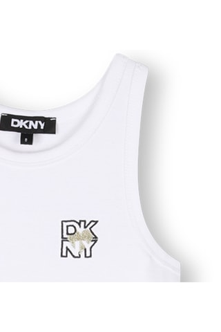 Mouwloze Trapezium Jurk - Wit - DKNY