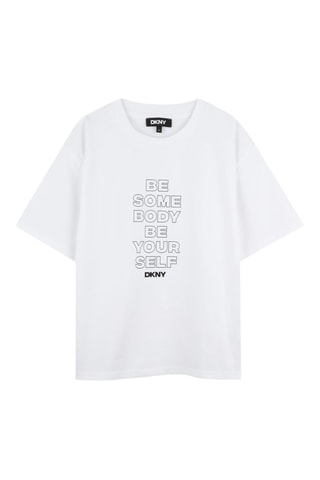 T-shirt Loose - Wit - DKNY